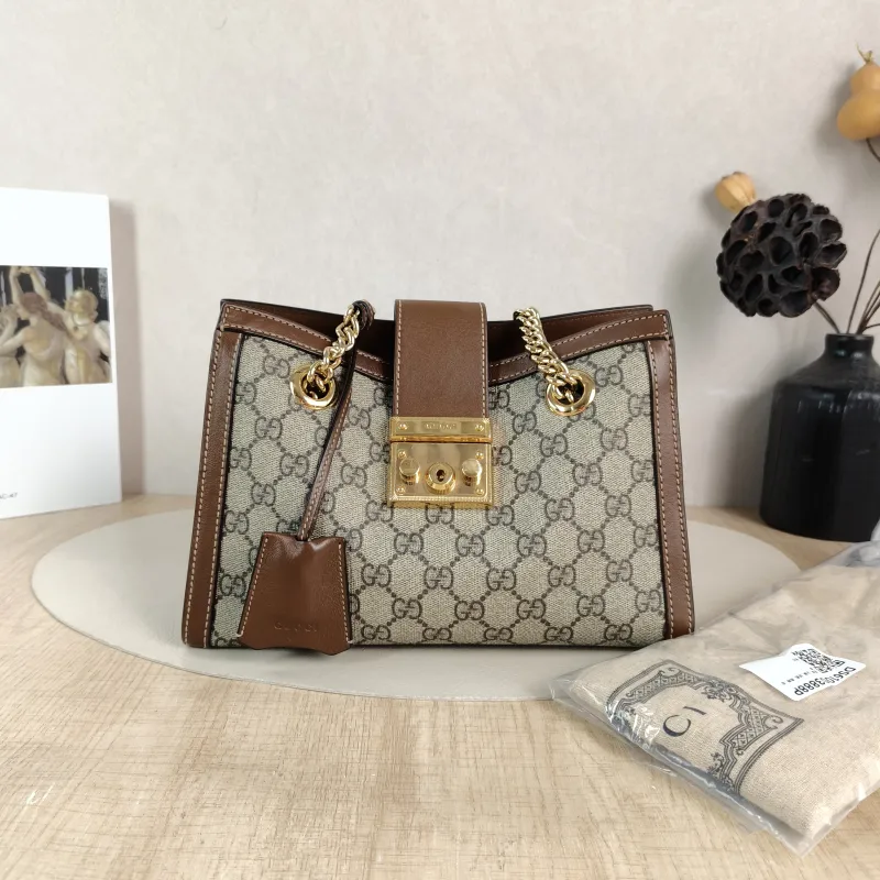 GUCCI Shoulder Bag Padlock Small 26.5 × 4.5 × 13.5 cm — cover view 3 of 6