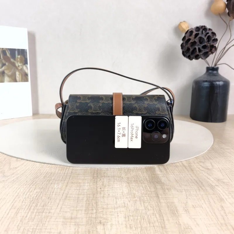 CELINE Crossbody Bag TABOU Monogram PV Cmini18 × 5 × 8 cm — cover view 3 of 6