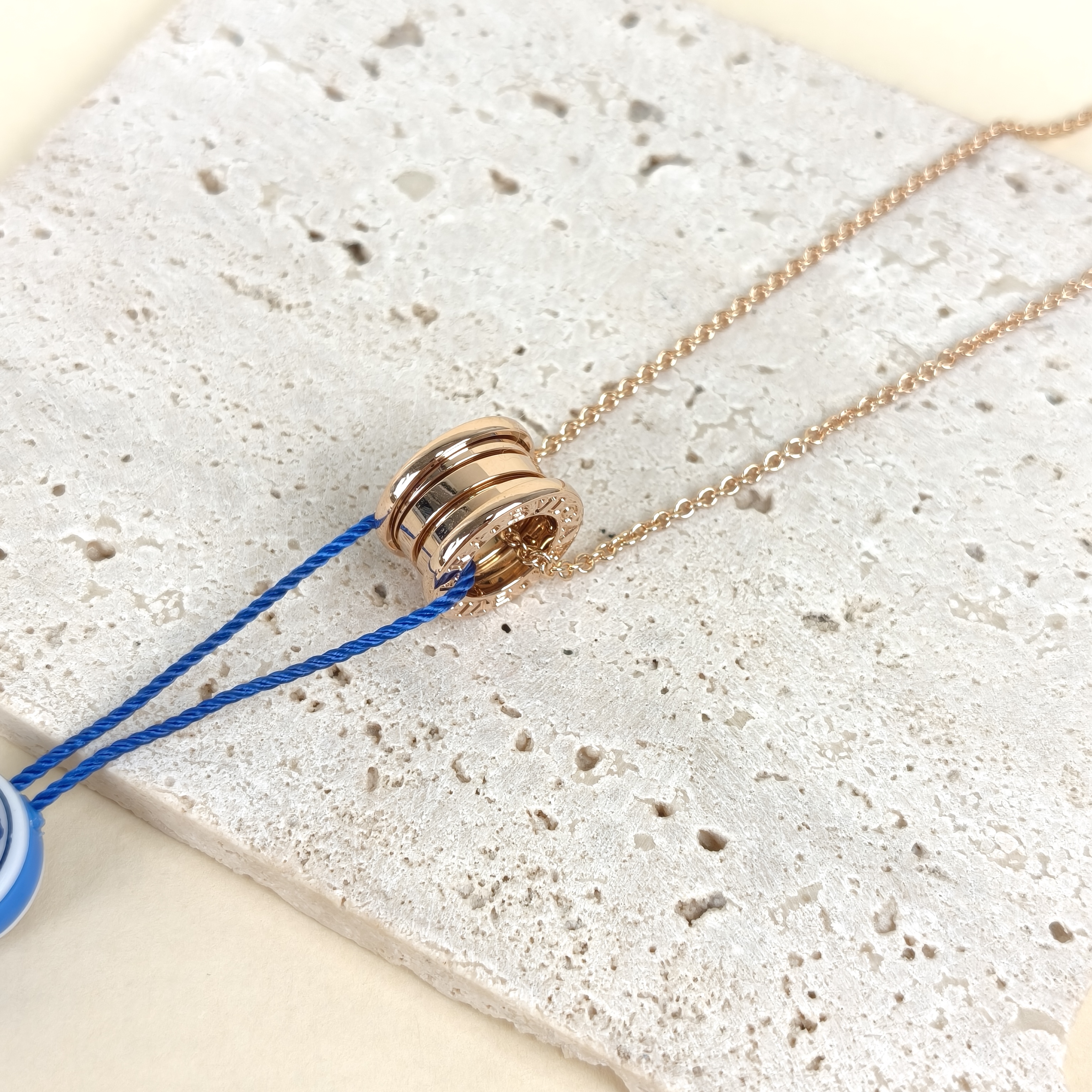 Bvlgari Necklace B.ZERO1Collection Necklace Rose Gold 18KR ose Gold15㎜ 38-45㎝ — cover view 2 of 8
