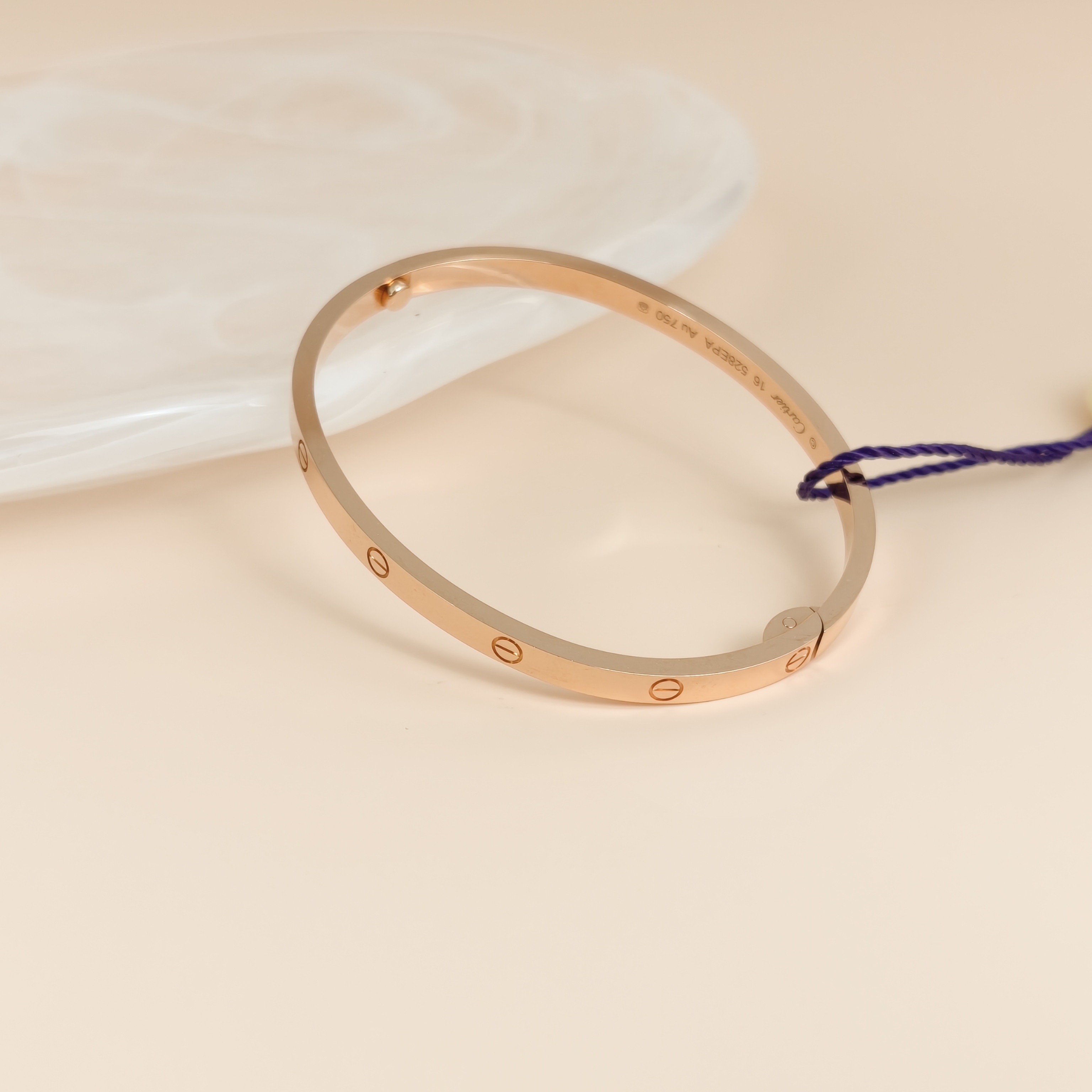 CARTIER Bangle Love Rose Gold 18KR ose Gold Small Edition 3.6 16 — cover view 5 of 7