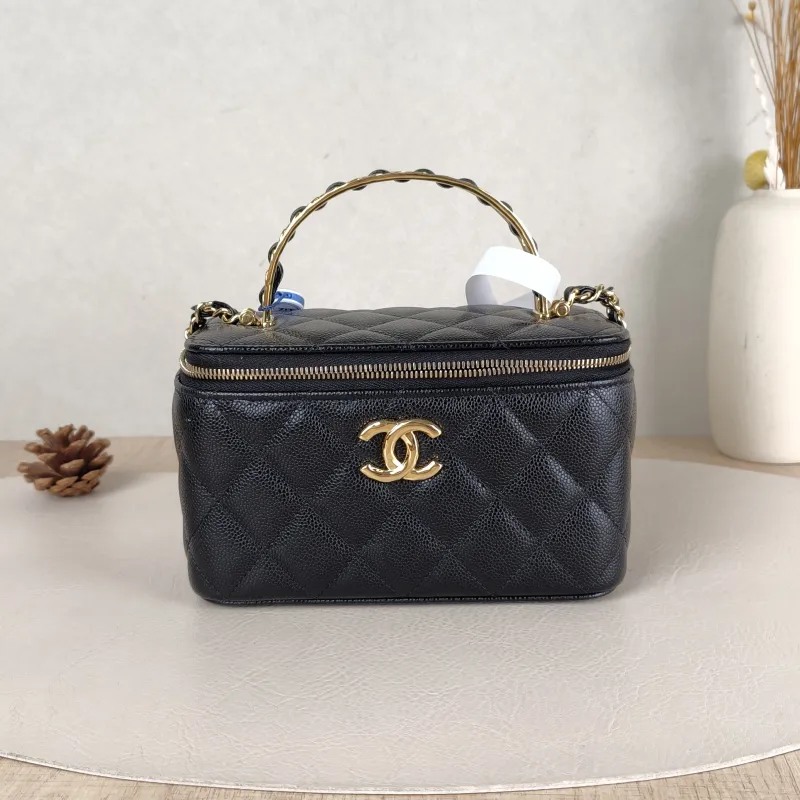 Chanel Crossbody Bag Edition Woven Black Calfskinmini16 × 8 × 9.5 cm