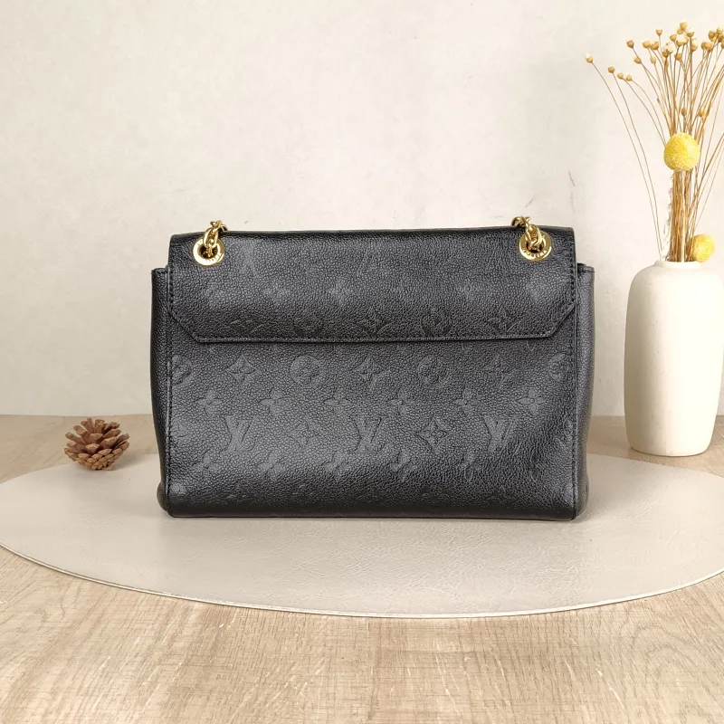 Louis Vuitton Shoulder Bag VAVIN Black Empreinte Embossed Calfskin Small 25 × 9.5 × 17 cm — cover view 5 of 5