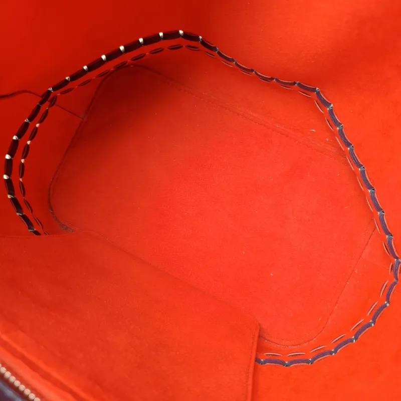 Louis Vuitton Shoulder Bag lockme Shoulder Bag Blue Red Calfskin One Size 25 × 15 × 27 cm — detail view 9 of 13