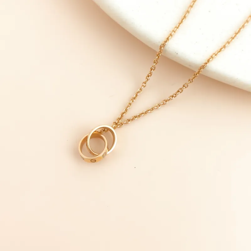 CARTIER Necklace Love Collection Pendant Rose Gold 18KR ose Gold One Size 44cm — cover view 6 of 6