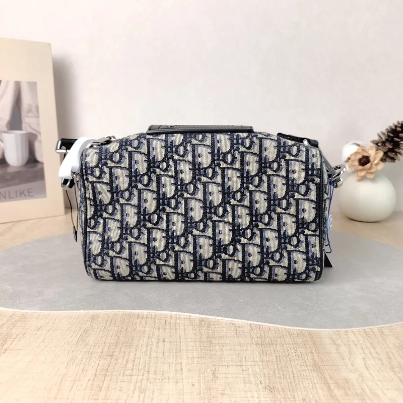 DIOR Crossbody Bag Lingot 22 Shoulder Bag Blue Canvas One Size 22 × 10.5 × 12.5 cm — cover view 5 of 5