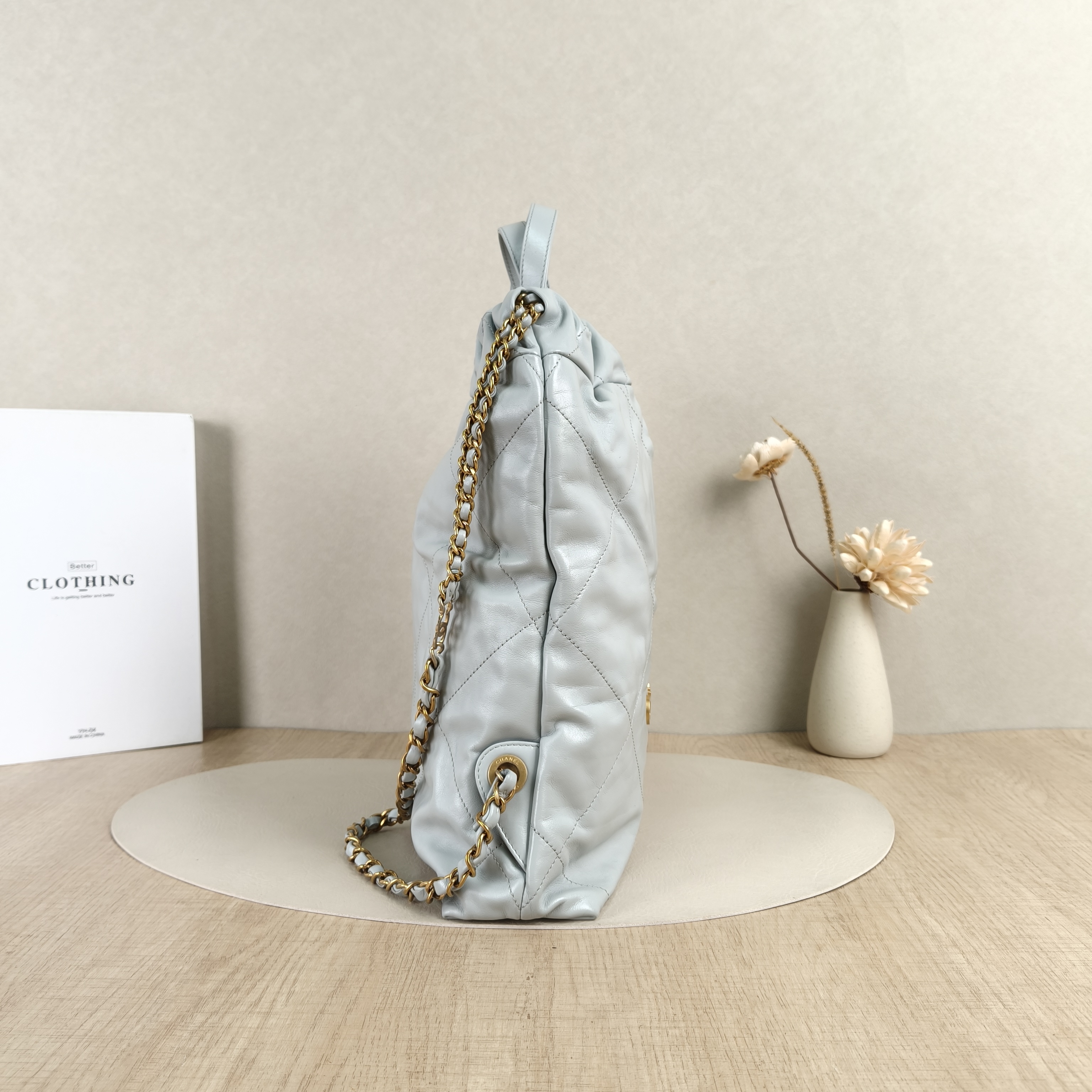 Chanel Backpack22Bag Backpack Blue CC alfskin Small29 × 8 × 34 cm — cover view 8 of 8