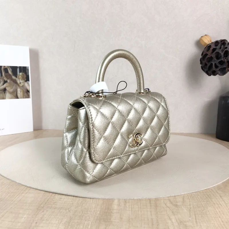 Chanel Crossbody Bag Coco Handle​ Grained Calfskin Mini 19 × 9 × 13 cm — cover view 5 of 5