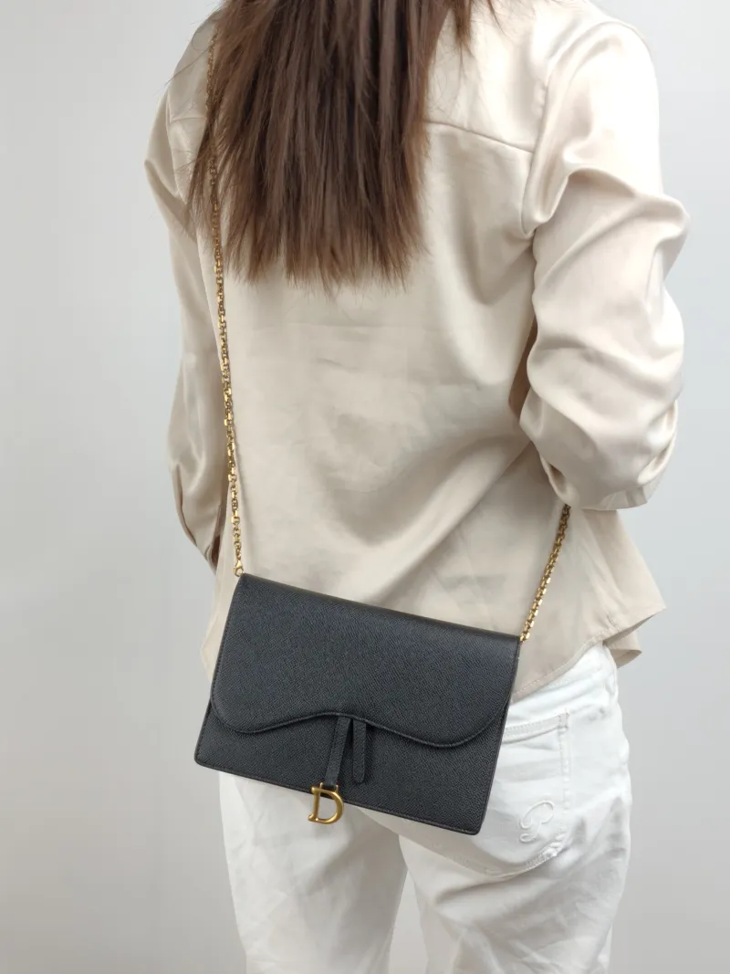 DIOR Crossbody Bag Saddle Chain Bagwoc — on-model view 2 of 2