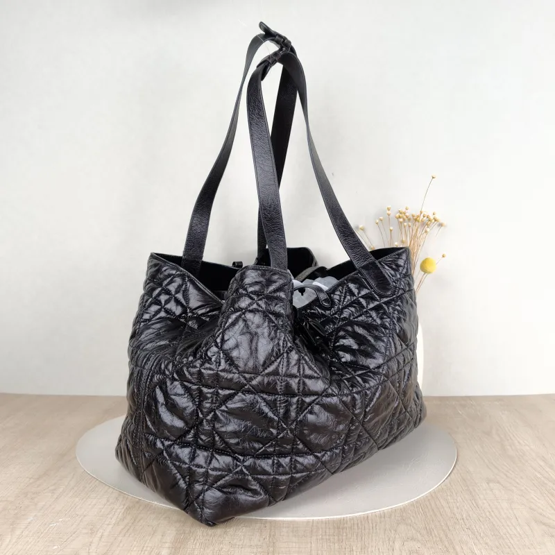 DIOR Top Handle Bag TOUJOURS Black Calfskin Large37 × 21 × 27 cm — cover view 4 of 5