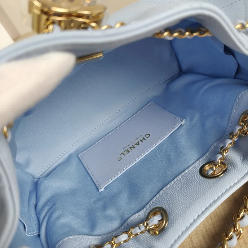 Chanel Crossbody Bag 25Bag Blue Grained Calfskin Mini 22 × 12.5 × 20 cm — detail view 6 of 13