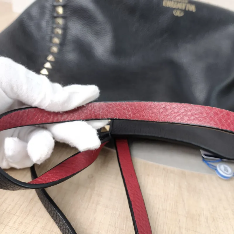 Valentino Top Handle Bag Shoulder Bag Black Calfskin One Size33 × 12 × 26 cm — detail view 5 of 13