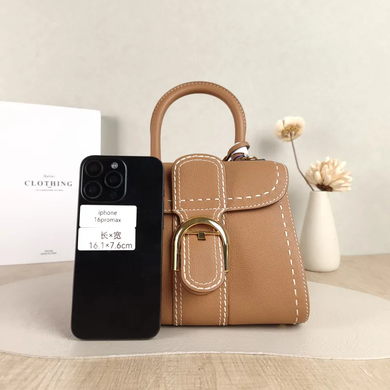 DELVAUX Crossbody Bag Brillant Caramel Calfskin Mini 20 × 11 × 16 cm — cover view 5 of 5