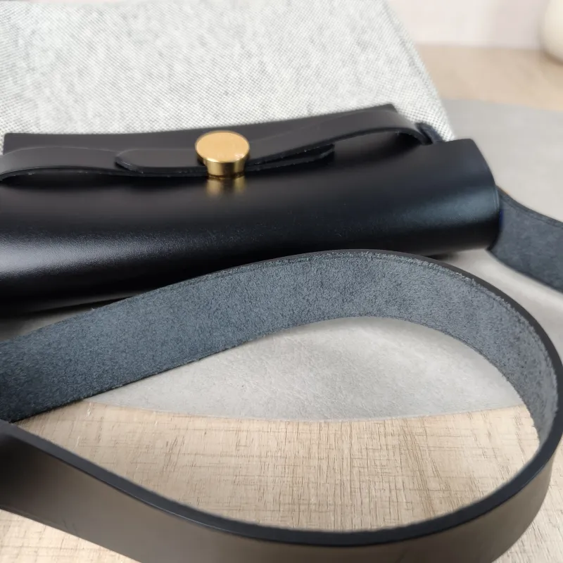 Hermès Crossbody Bag Herbag Zip 20Black Beige Canvas mini20.5 × 7 × 16.5 cm — detail view 12 of 13