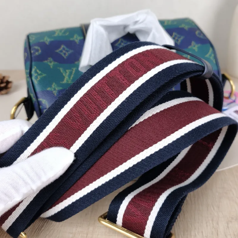 Louis Vuitton Crossbody Bag Keepall 25 Green Blue Monogram PVC Medium 25 × 11 × 15 cm — detail view 7 of 11