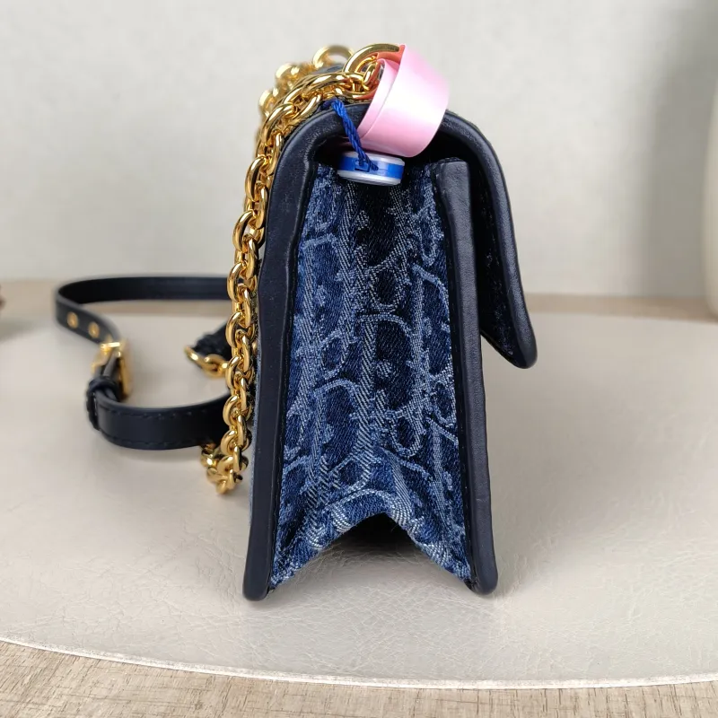 DIOR Crossbody Bag 30 Montaigne East-West 30 Blue Small 21 × 6 × 12 cm — detail view 14 of 15