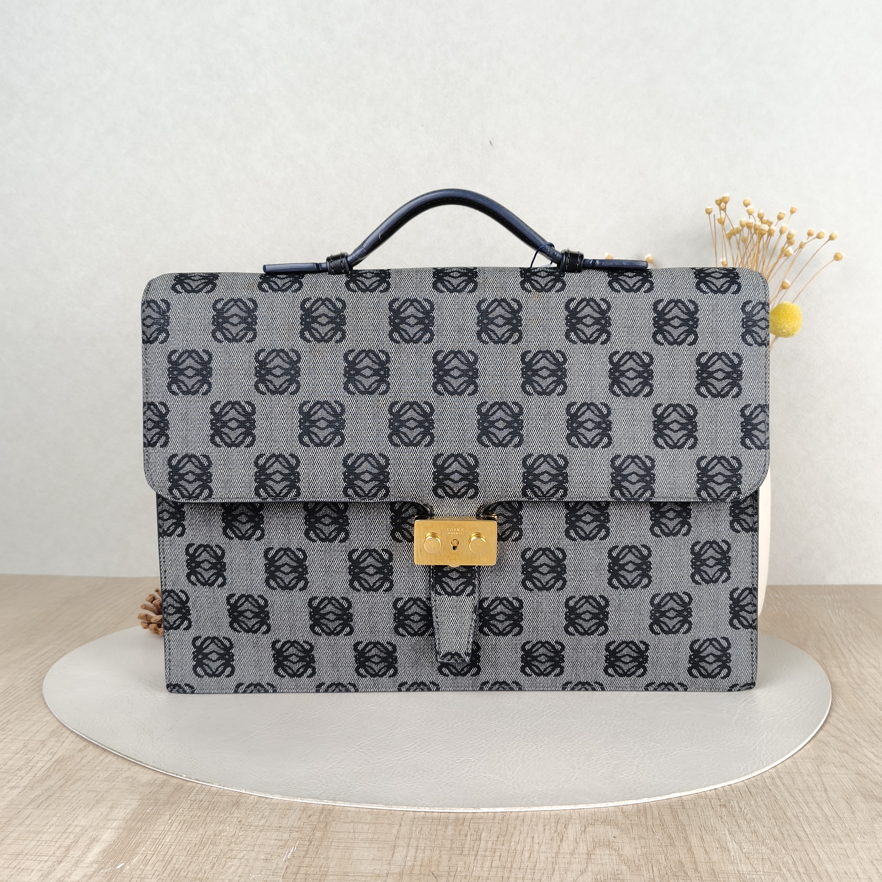 LOEWE Top Handle Bag Top Handle Bag Grey PVC One Size36 × 5 × 25.5 cm