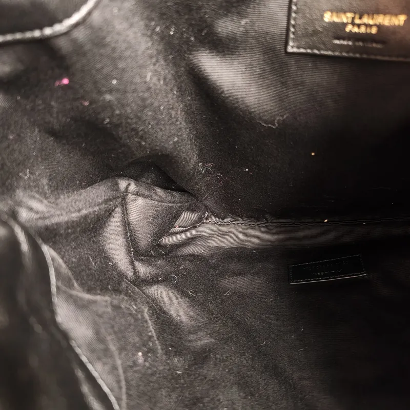 SAINT LAURENT Crossbody Bag JAMIE POCHON Black Lambskin Medium 27 × 3 × 34 cm — detail view 10 of 10