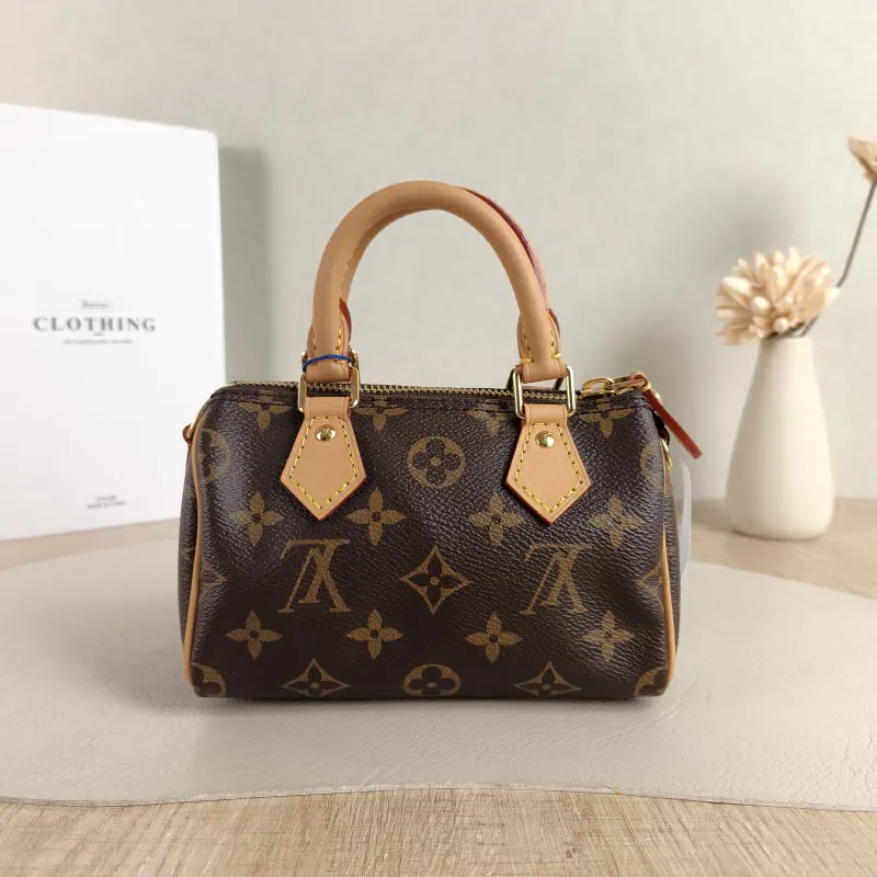 Louis Vuitton Crossbody Bag Speedy Nano Shoulder Strap PVC nano 16 × 7.5 × 10 cm — cover view 4 of 5