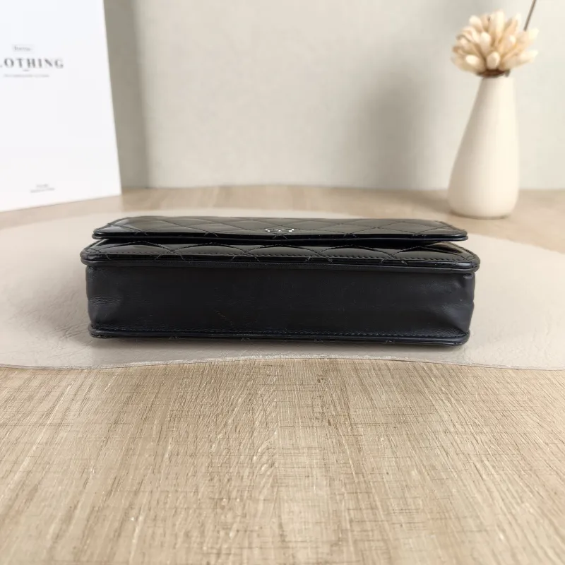 Chanel Crossbody Bag Classic Flap WOC CF WOCWOC Bag Black Patent Leather One Size 19.2 × 3.5 × 12.3 cm 19 — cover view 5 of 5