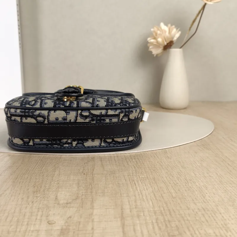 DIOR Crossbody Bag Bobby Blue Canvas Small18 × 5 × 14 cm — detail view 4 of 12