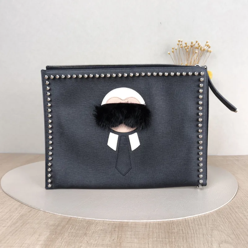 FENDI Clutch Clutch Black One Size30 × 2 × 22 cm
