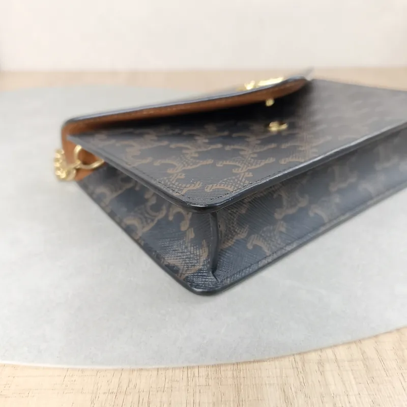CELINE Crossbody Bagmallon triomphe woc Monogram PV Cmini19.5 × 4 × 13 cm — detail view 15 of 16