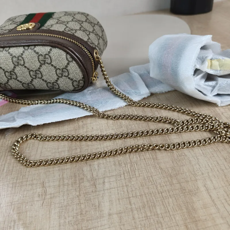 GUCCI Crossbody Bag ophidia Belt Bag Monogram PVC One Size 17 × 6 × 13 cm — detail view 4 of 13