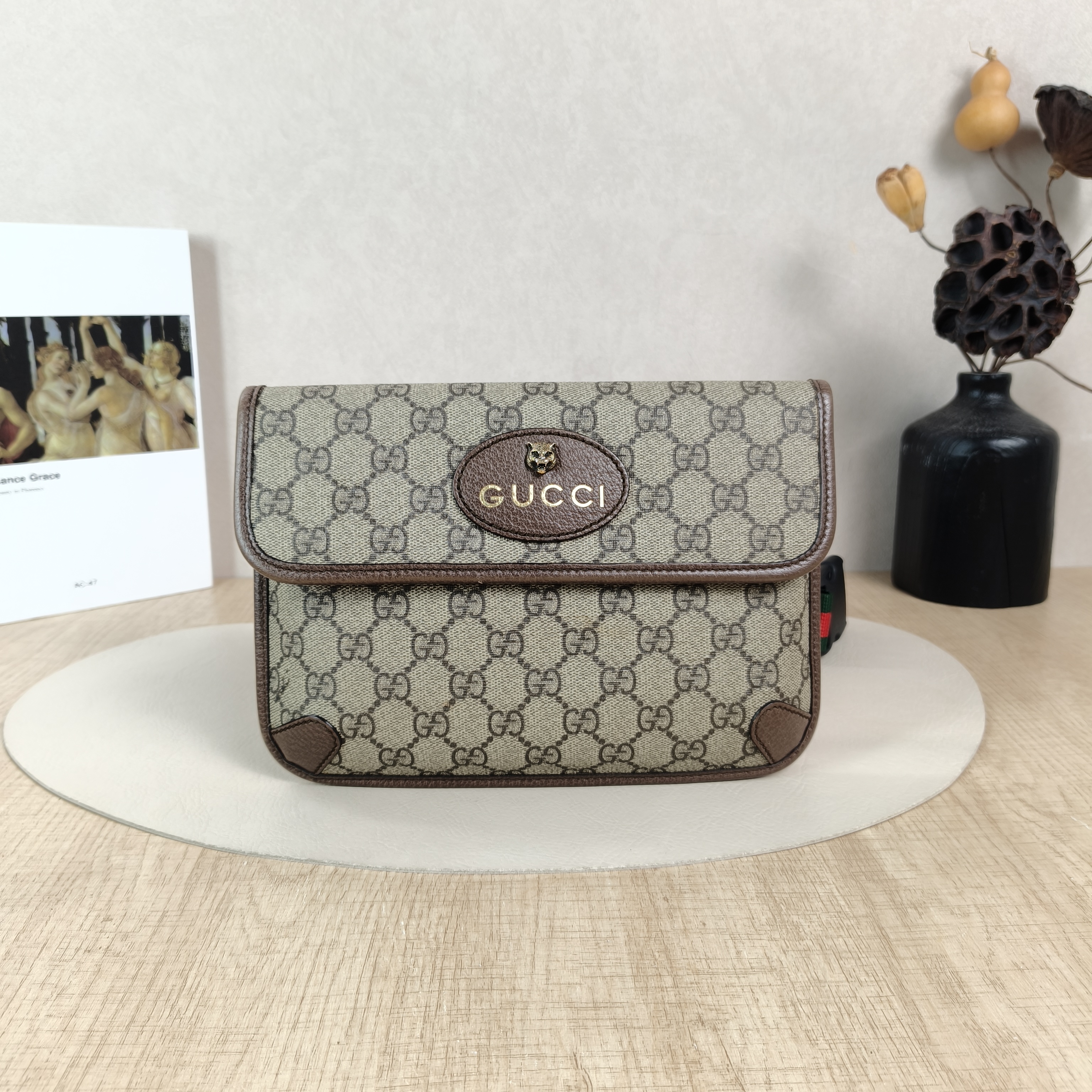 GUCCI Crossbody Bag Neo Vintage Belt Bag Monogram PVC Medium24 × 4 × 17 cm