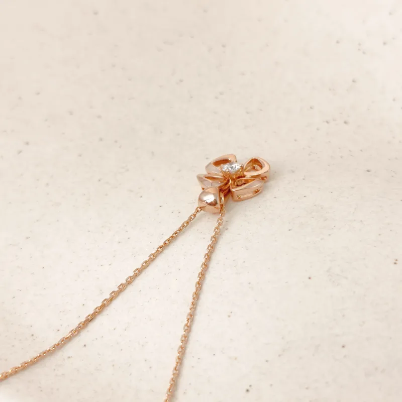 Bvlgari Necklace Fiorever Rose Gold Diamond18KR ose Gold One Size 44cm — cover view 7 of 12