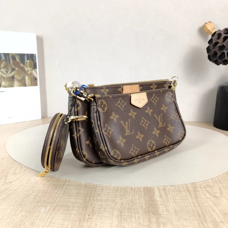 Louis Vuitton Crossbody Bag Multi Pochette Accessoires Shoulder Strap PVC Small24 × 4 × 13.5 cm — cover view 6 of 6