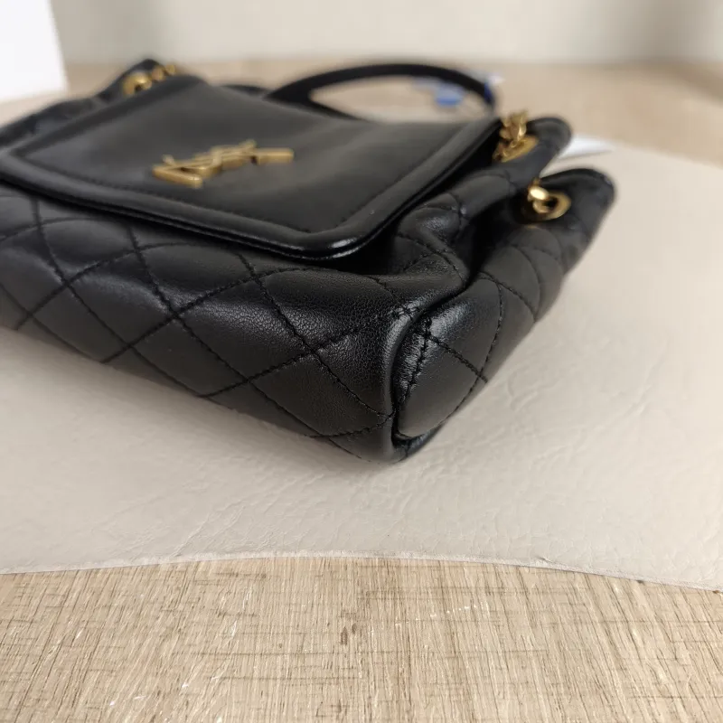 SAINT LAURENT Crossbody Bag NOLITA Black SL ambskinmini18 × 6 × 13 cm — detail view 6 of 10