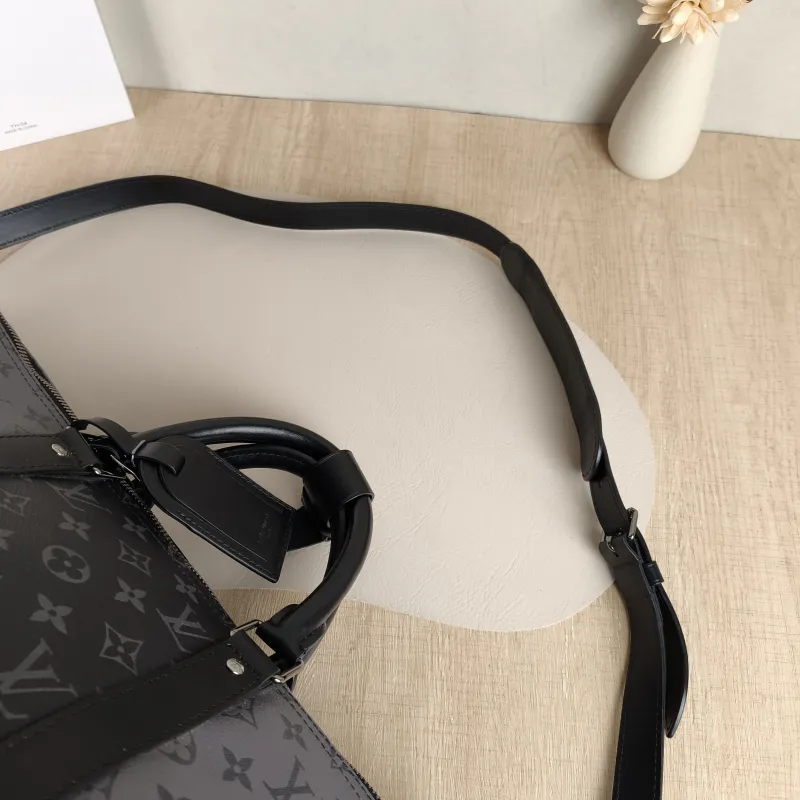 Louis Vuitton Crossbody Bag Keepall 50 Shoulder Strap Edition Black · Grey PVC One Size50 × 23 × 29 cm — detail view 7 of 11
