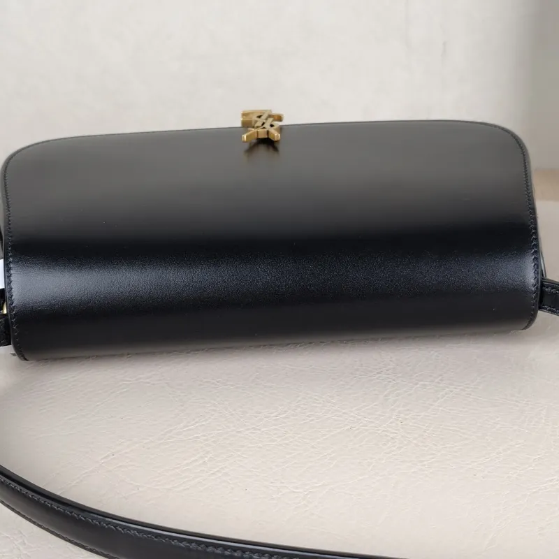SAINT LAURENT Shoulder Bag VOLTAIRE Black Calfskin Mini 21 × 4.5 × 11 cm — detail view 10 of 13