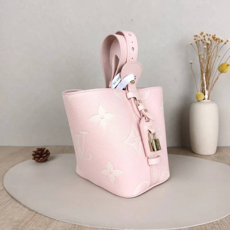 Louis Vuitton Top Handle Bag ALL IN BB · White Empreinte Embossed Calfskin Monogram BB18 × 12 × 16 cm — cover view 2 of 6