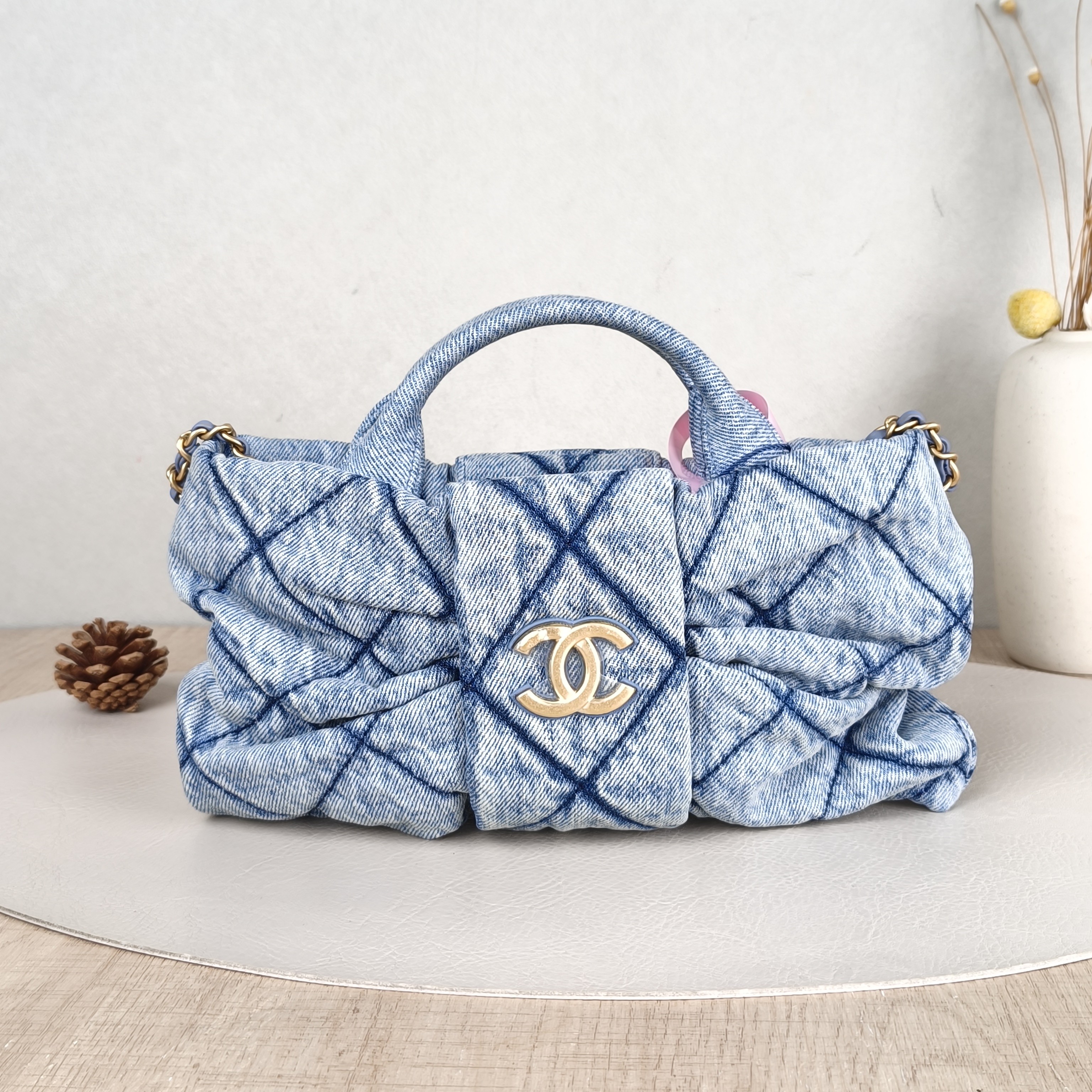 Chanel Crossbody Bag Crossbody Bag Blue Small26 × 5 × 18 cm