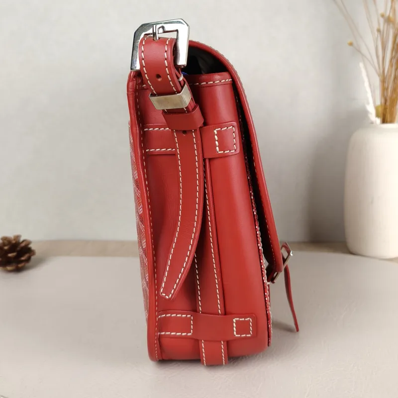 GOYARD Crossbody Bag Messenger Bag Crossbody Bag Red PVC 28.5 × 8 × 20 cm — detail view 6 of 11