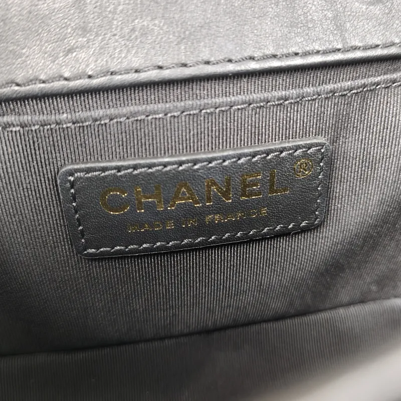 Chanel Crossbody Bag Le Boy​Black Calfskin Small 20.5 × 8.5 × 12 cm — detail view 2 of 15