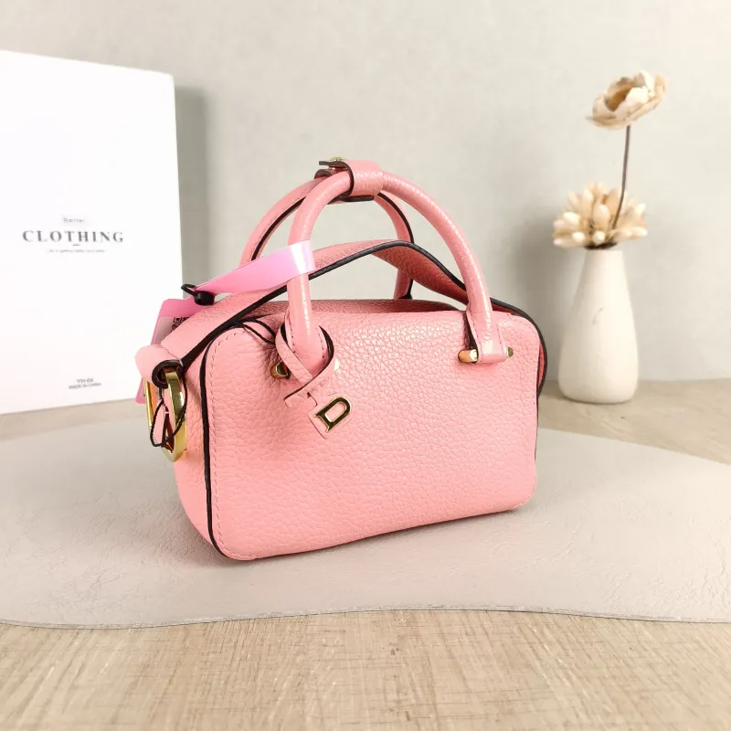 DELVAUX Top Handle Bag Cool Box Box Shoulder Bag Pink Calfskin nano 16.5 × 7.5 × 10.5 cm — cover view 6 of 6