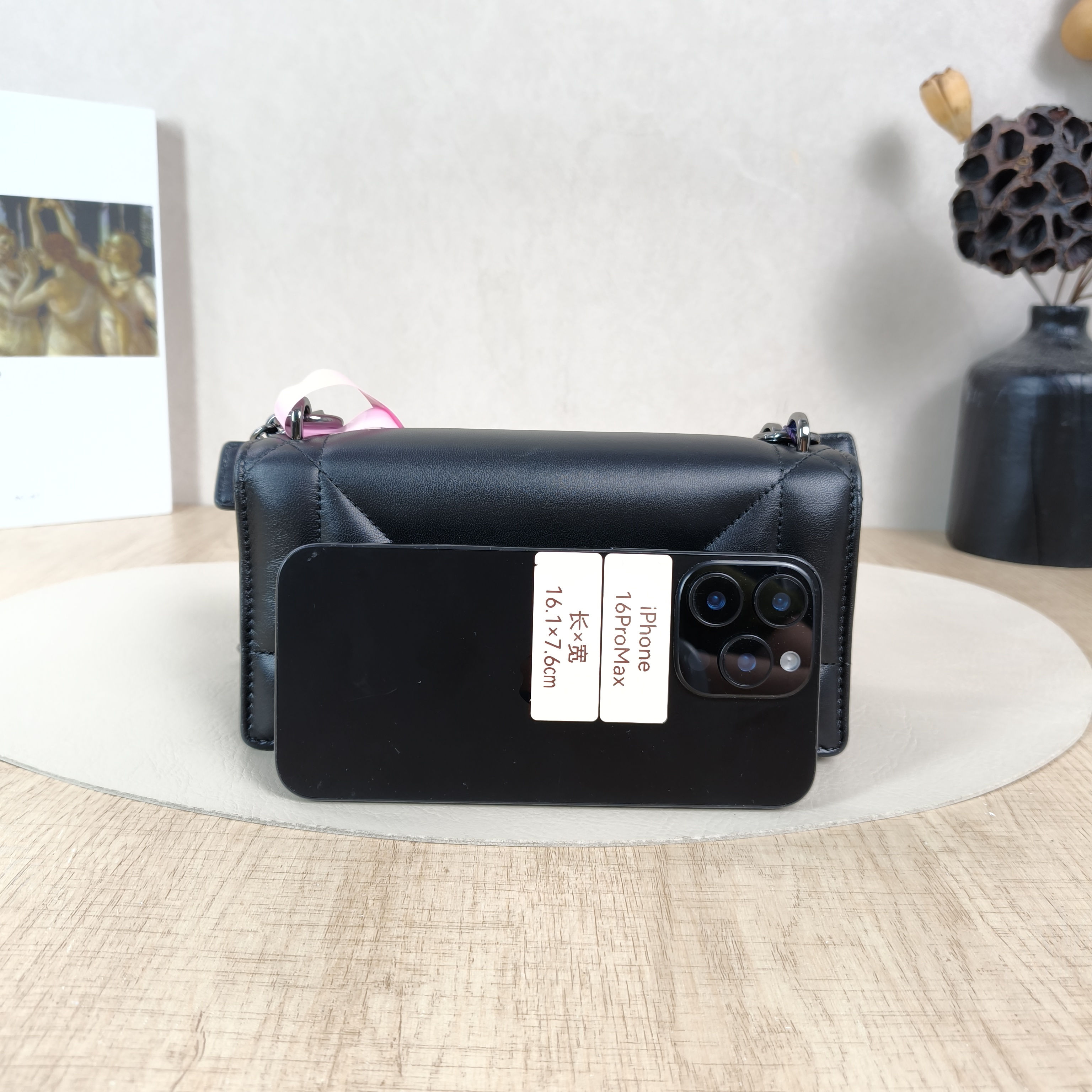 DIOR Crossbody Bag30Montaigne Black Lambskin One Size20 × 7 × 10.5 cm — cover view 5 of 5