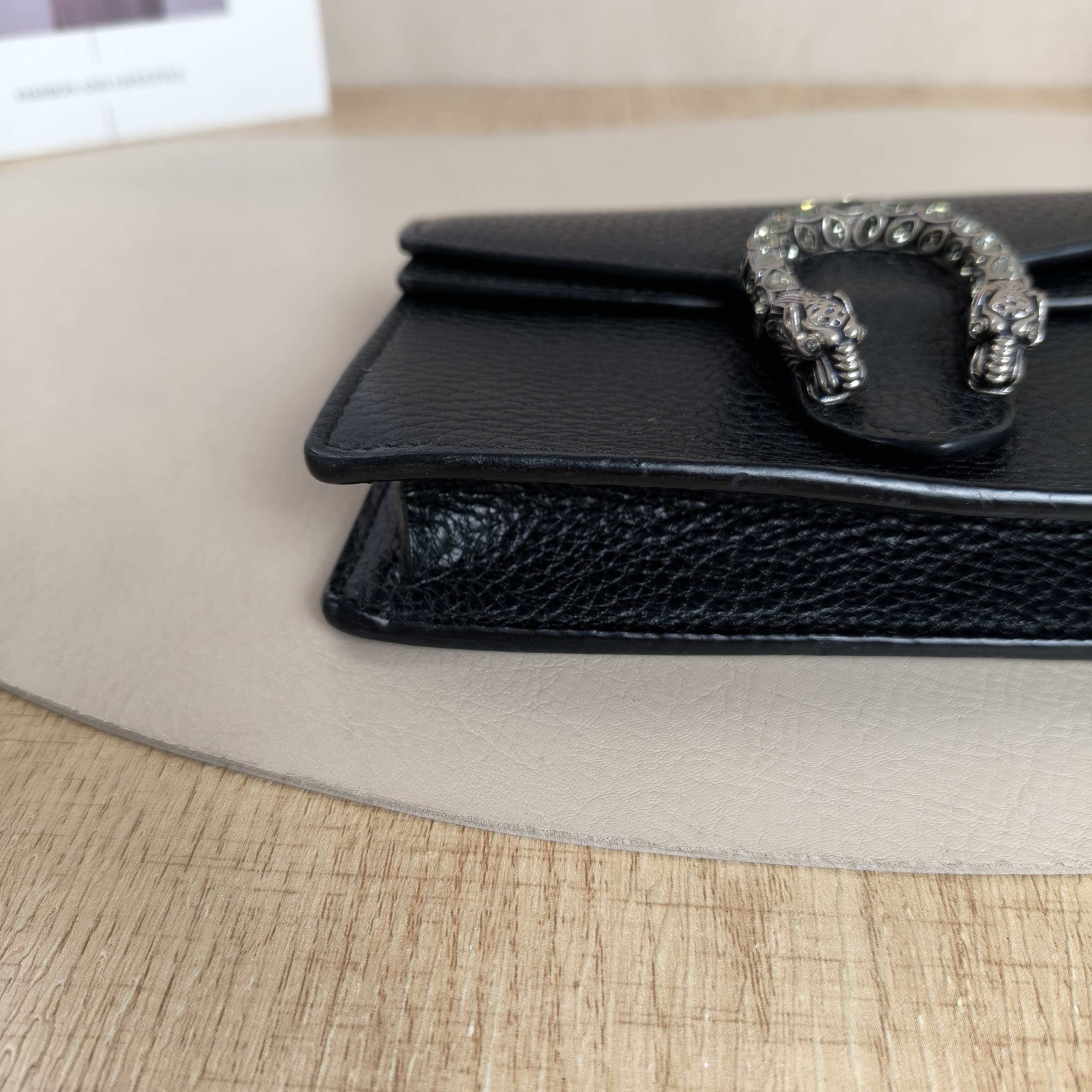 GUCCI Dionysus woc Black Calfskin · 16.5 × 4 × 10 cm — cover view 2 of 10