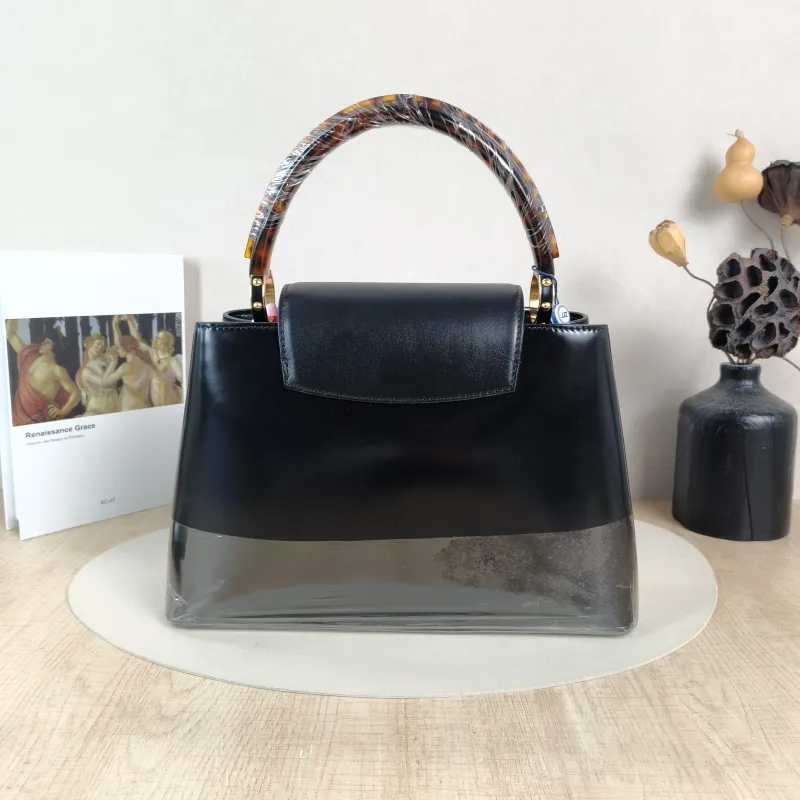 Louis Vuitton Top Handle Bag Capucines Black Calfskin Medium31.5 × 11 × 20 cm — cover view 5 of 5