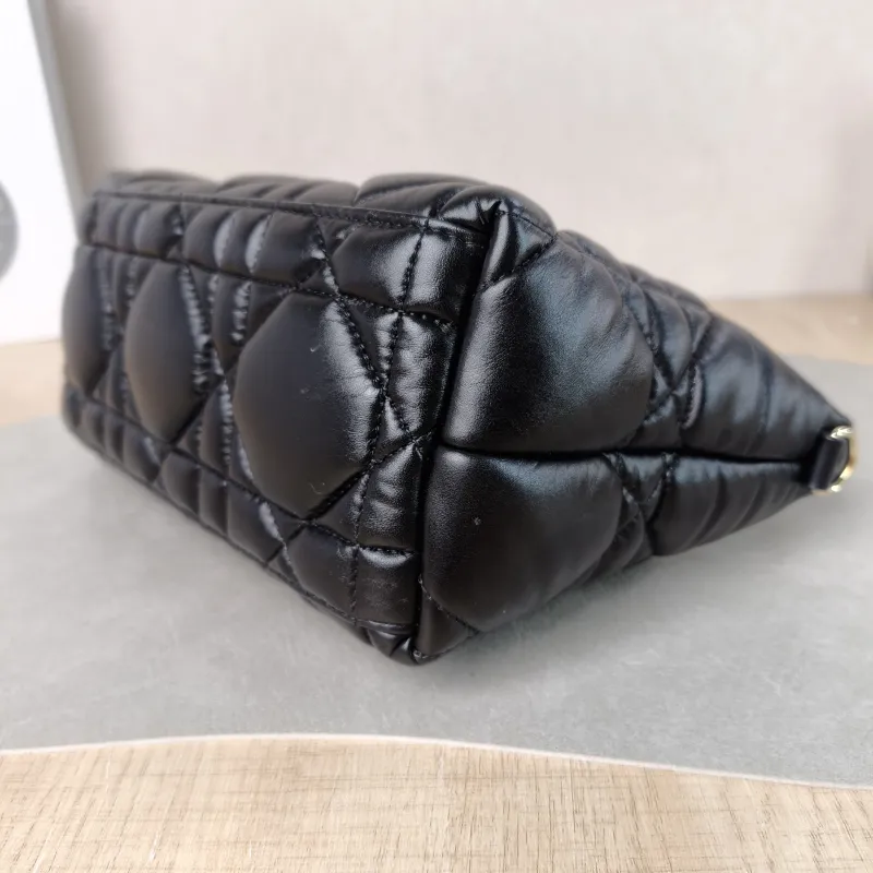 DIOR Top Handle Bag Travel Nomad Black Calfskin Medium 22 × 9.5 × 13 cm — detail view 9 of 11