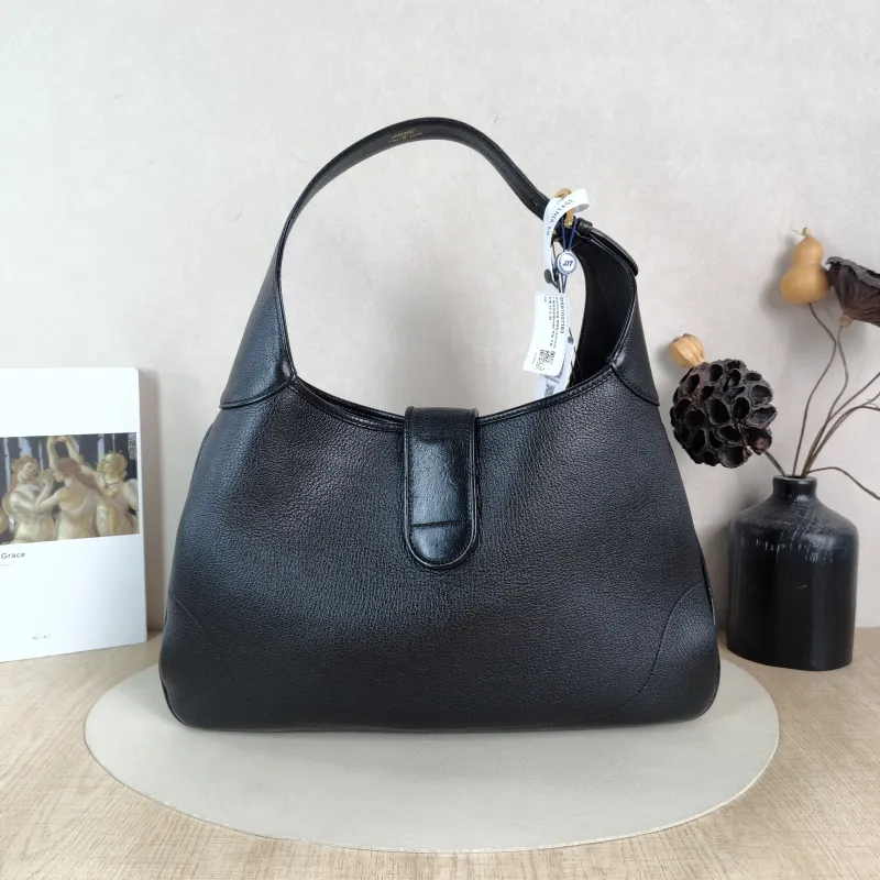 GUCCI Shoulder Bag Aphrodite Hobo Black Calfskin Medium 39 × 2 × 38 cm — cover view 4 of 5