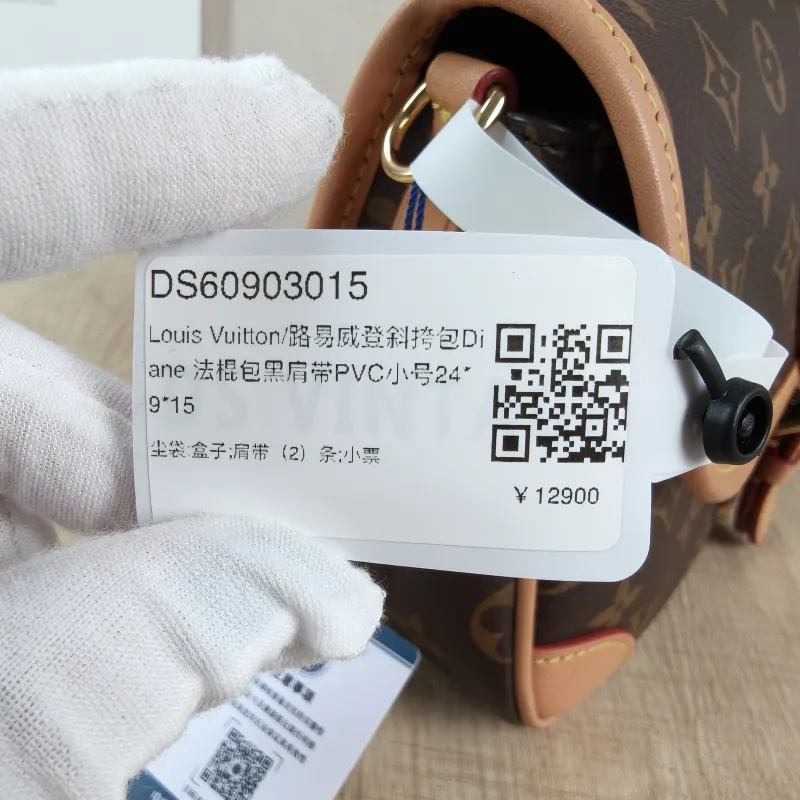 Louis Vuitton Crossbody Bag Diane Baguette Bag Shoulder Strap PVC Small24 × 9 × 15 cm — detail view 11 of 12