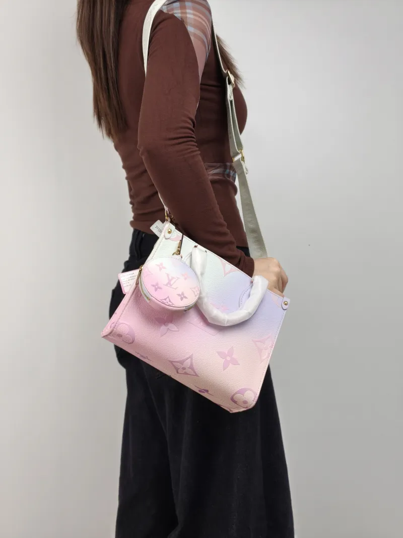 Louis Vuitton Shoulder Bag Onthego PVC Small 25 × 11.5 × 19 cm — on-model view 1 of 3