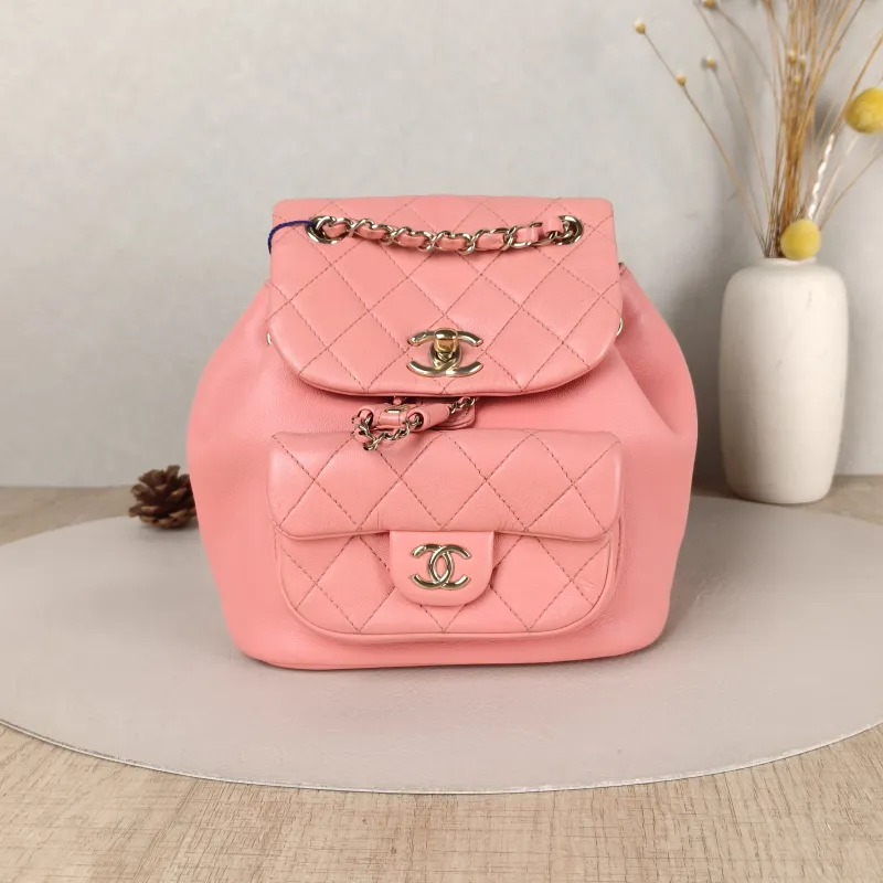 Chanel Backpack Duma Lambskin Small18 × 12 × 18.5 cm
