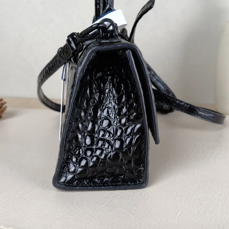 BALENCIAGA Crossbody Bag Hourglass Hourglass Bag Black Calfskinmini19 × 5 × 12 cm — detail view 11 of 13