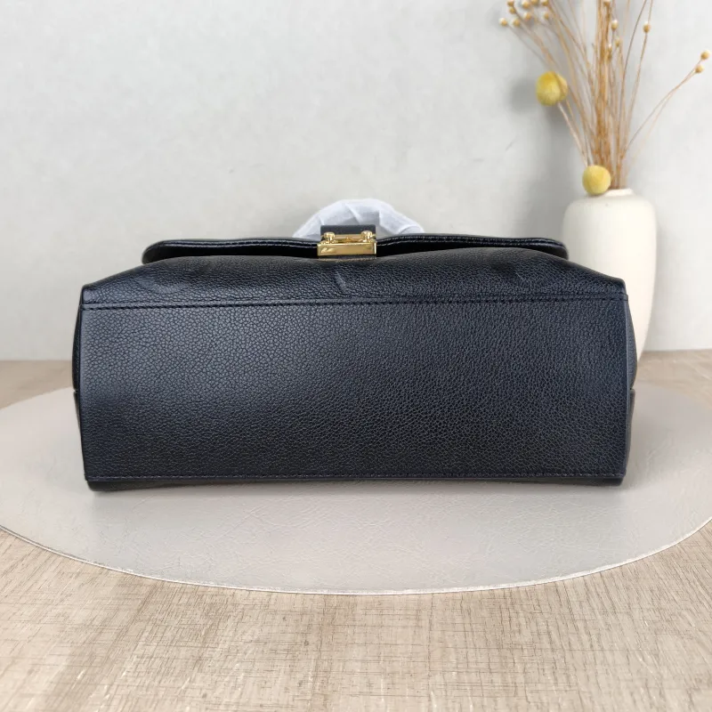 Louis Vuitton Crossbody Bag MADELEINE Black Monogram Empreinte Embossed Calfskin Medium 30 × 11 × 19.5 cm — cover view 2 of 5