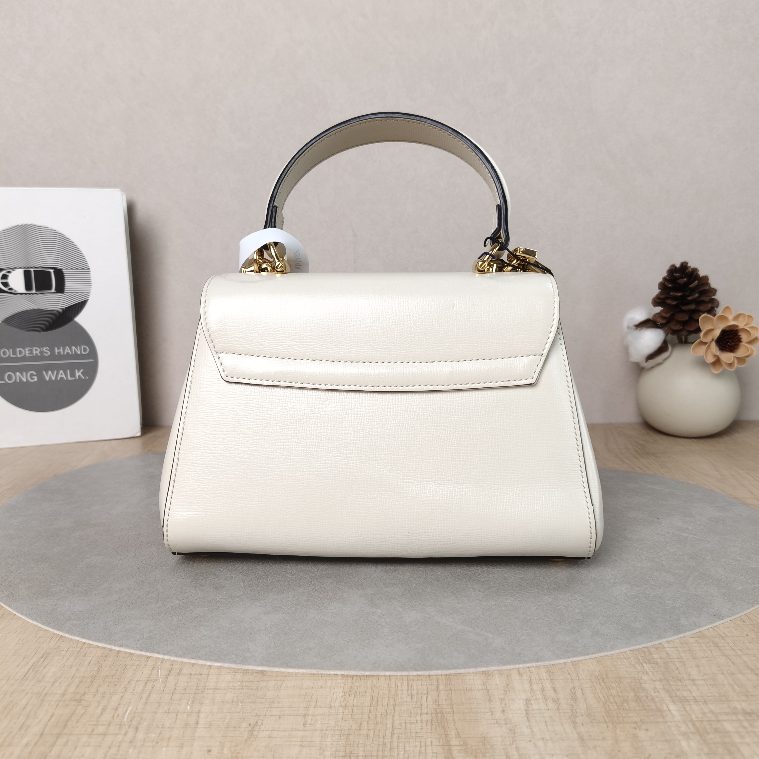 GUCCI Crossbody Bag Horsebit 1955Collection Top Handle Bag White Calfskin Small22 × 10.5 × 16 cm — cover view 2 of 6