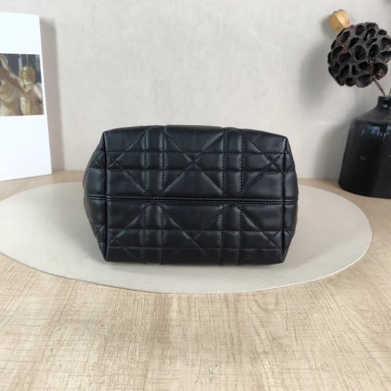DIOR Top Handle Bag TOUJOURS Edition Black Pink Calfskin Small 18.5 × 12 × 18.5 cm — cover view 5 of 5